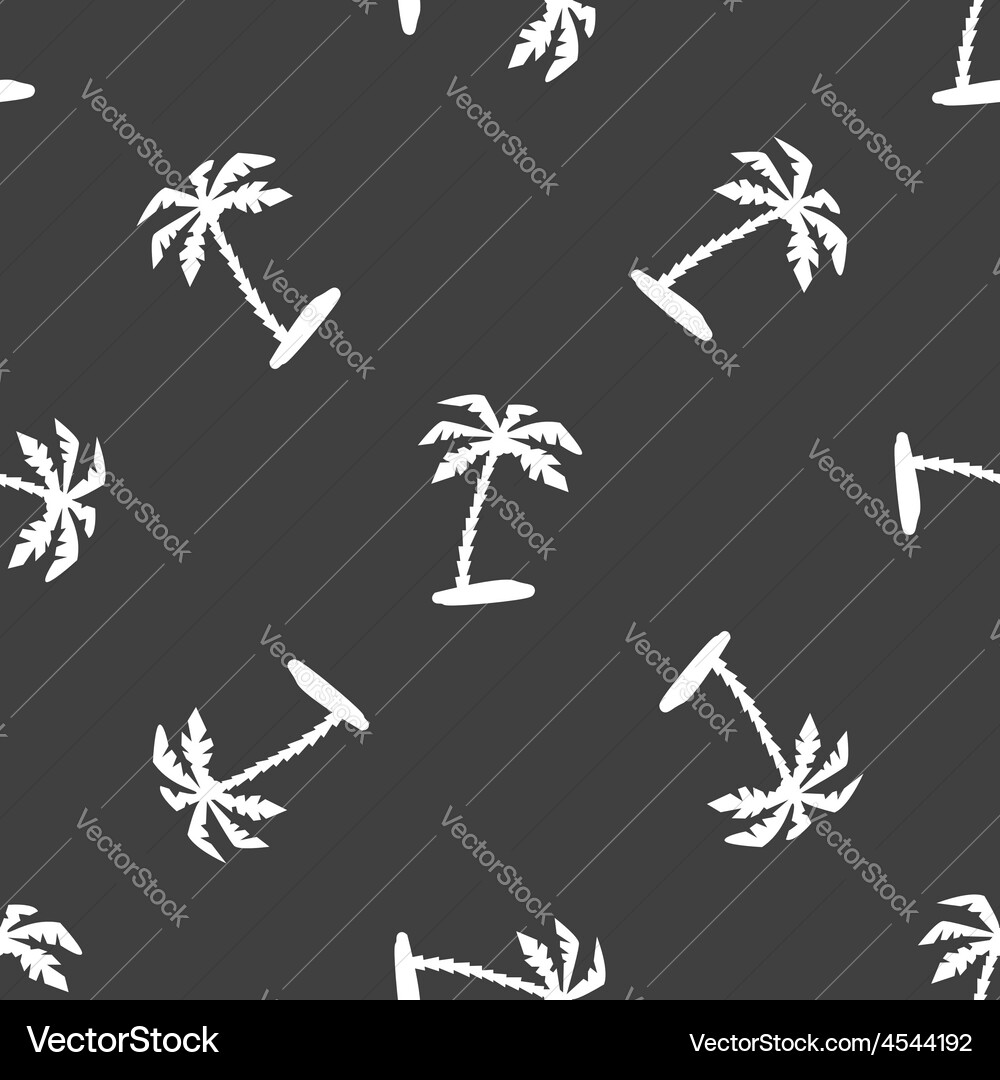 Palm tree pattern vector image