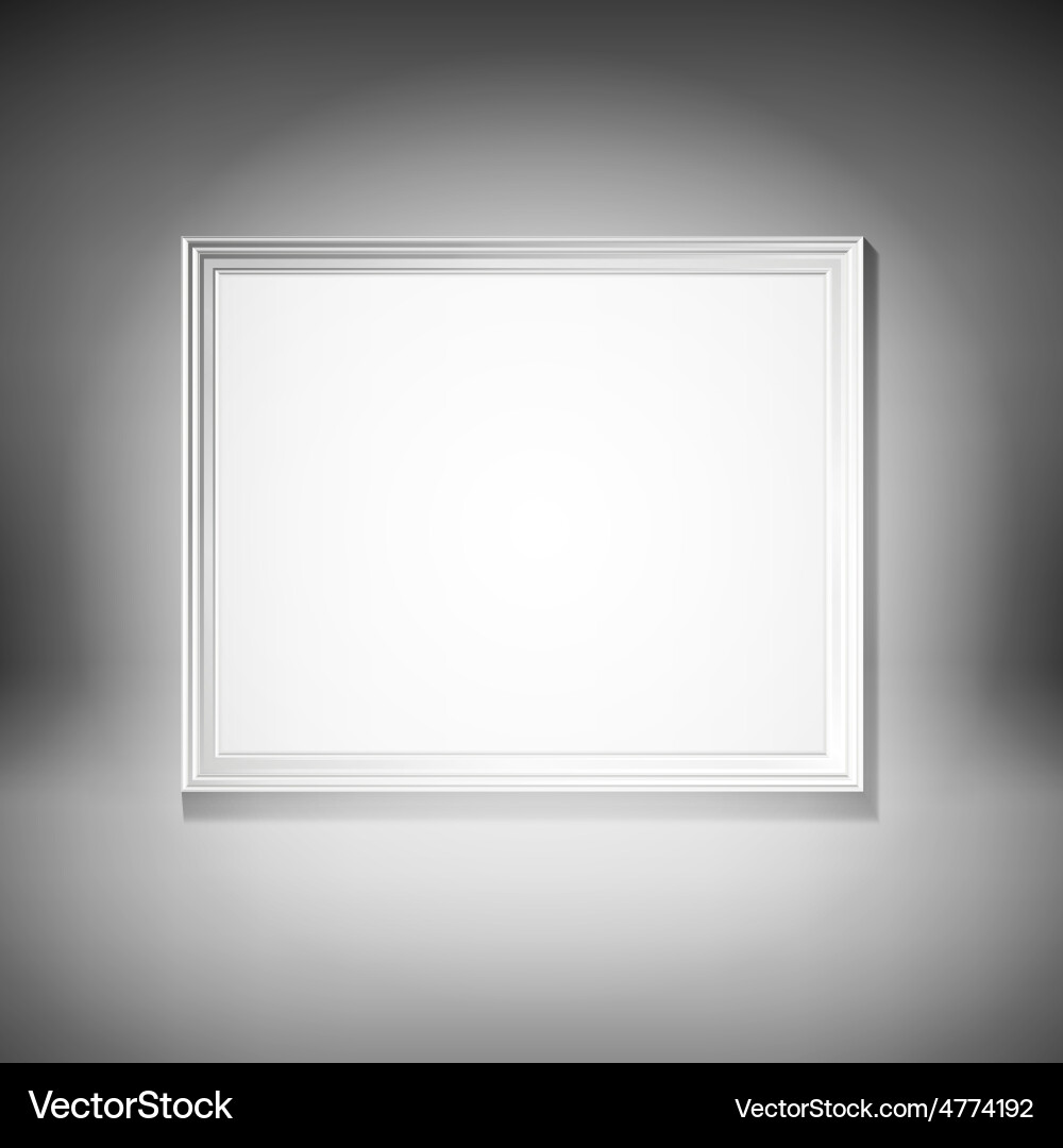 Picture frame design for image or text vector image