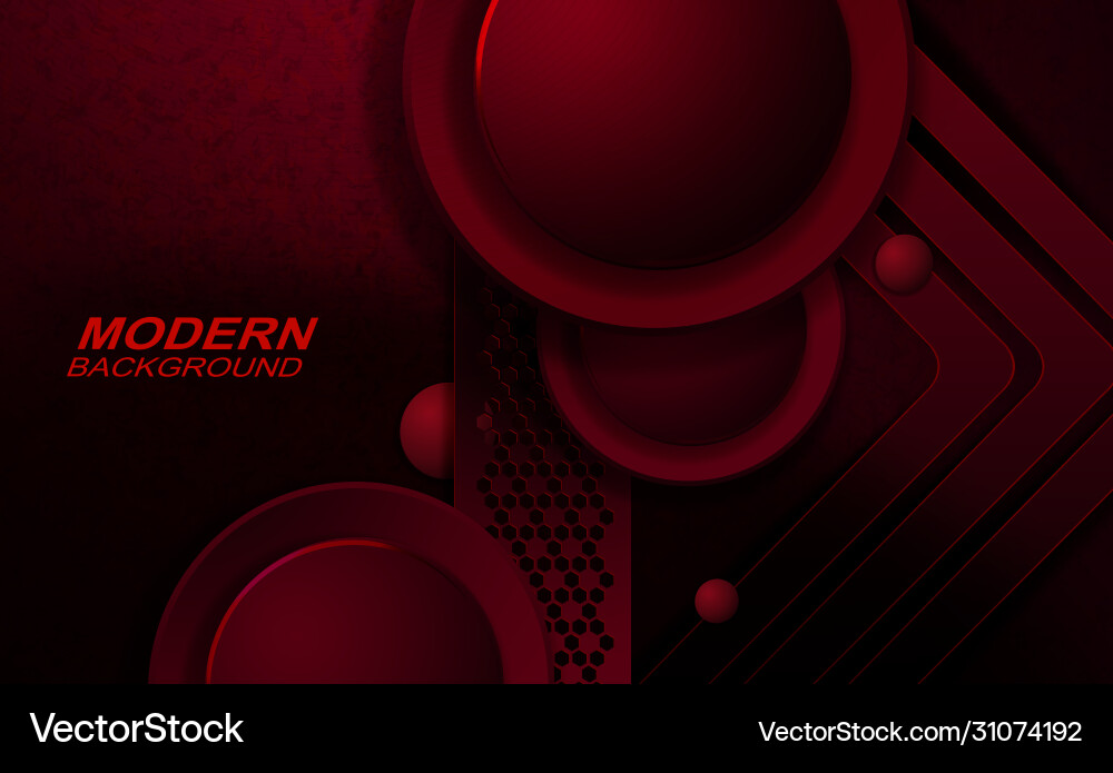 Red dark texture design with gradient marble vector image