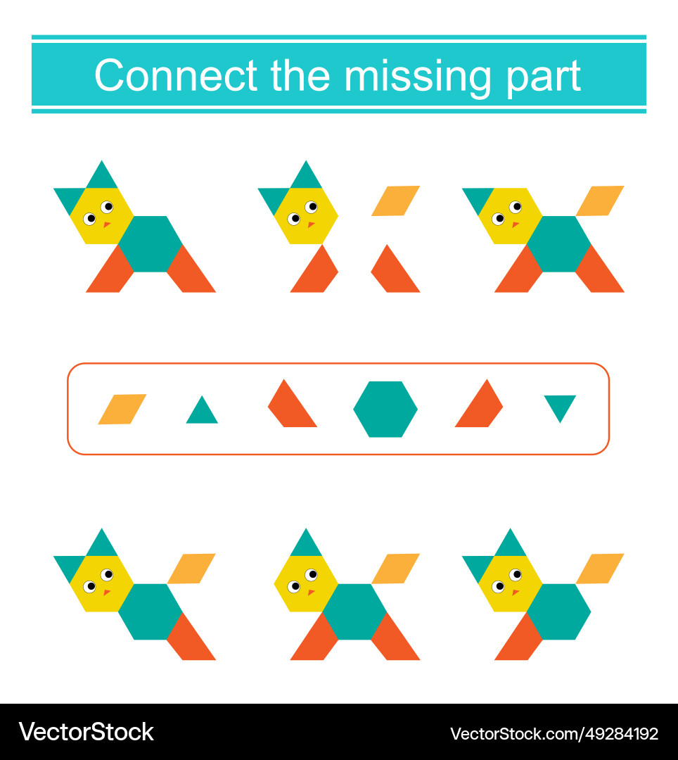 Task for the development of attention and logic Task for the development of attention and logic Vector Image