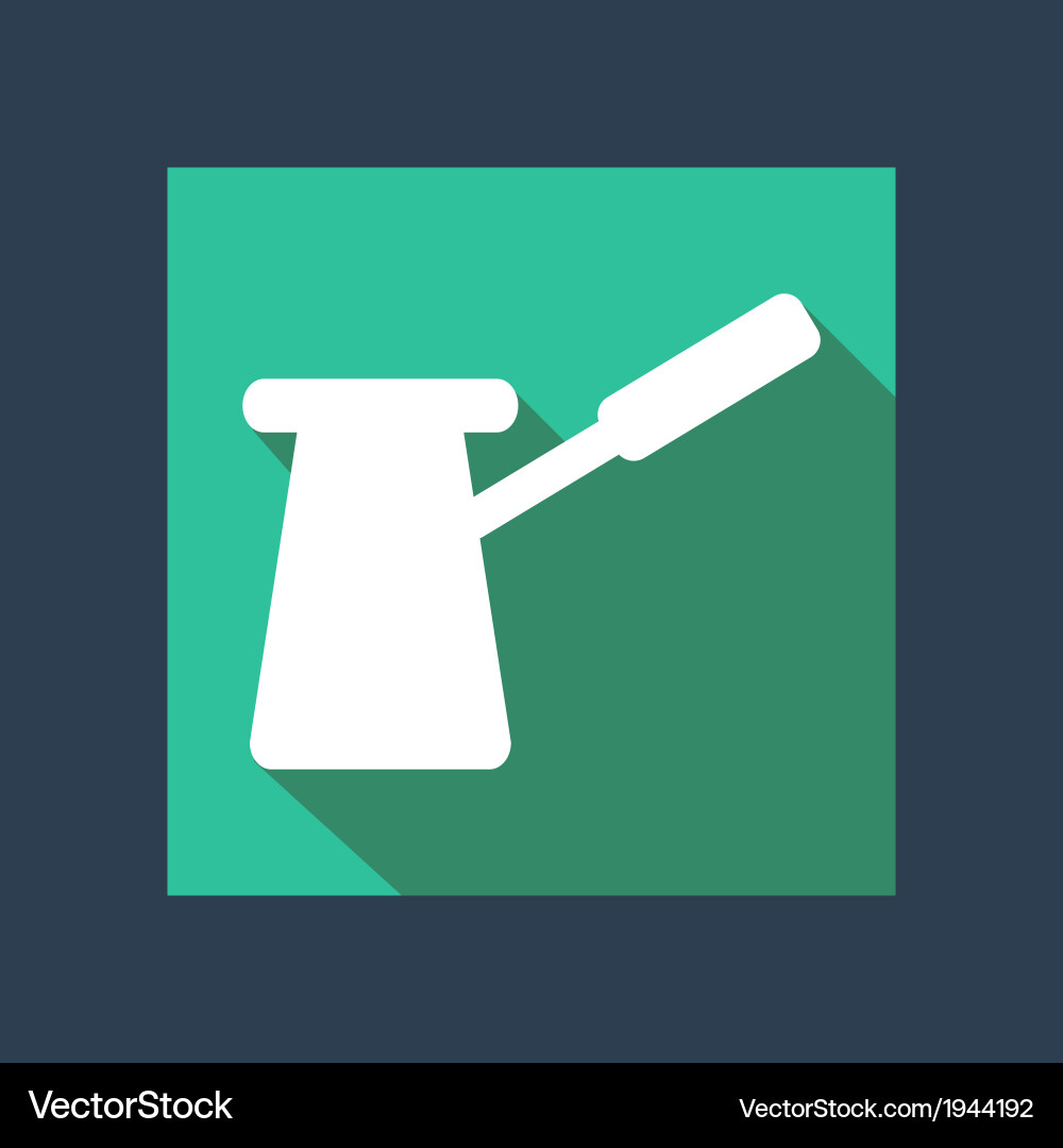 Traditional Turkish Coffee Pot Vector Image