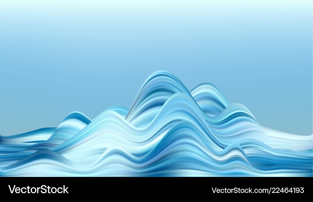Abstract Color Flow Wave Vector Image