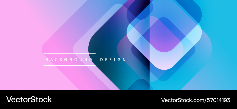 Abstract geometric design overlapping squares Vector Image