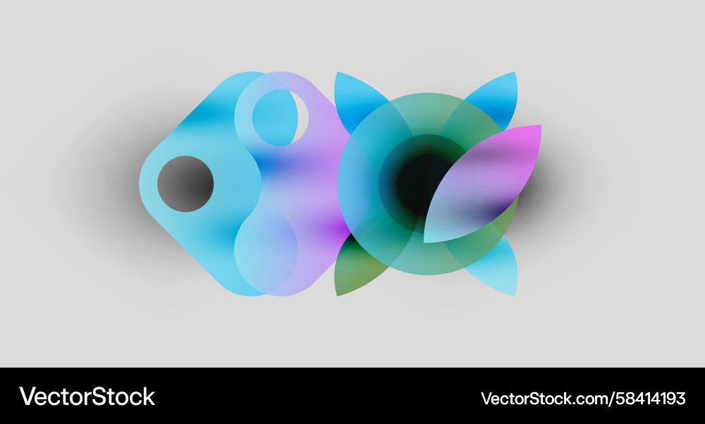 Abstract shapes overlap creating soft gradients Abstract shapes overlap creating soft gradients Vector Image
