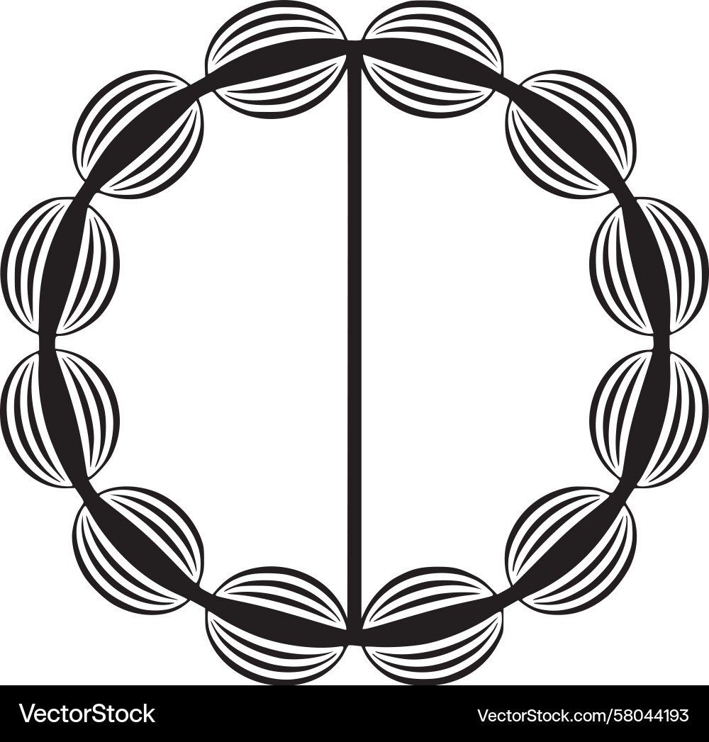 Circular Pattern - Minimalist Abstraction Vector Image