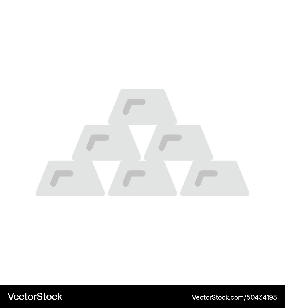 Gold bars icon image Royalty Free Vector Image