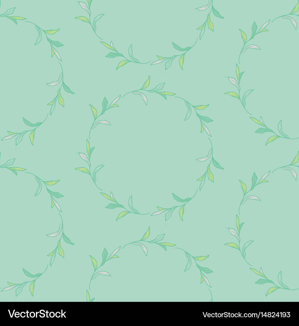 Leafy Branch Pattern Vector Image