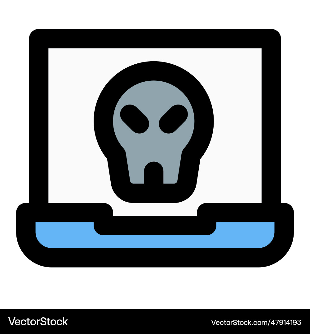 Malicious Software die das Computersystem ausnutzt vektorbild