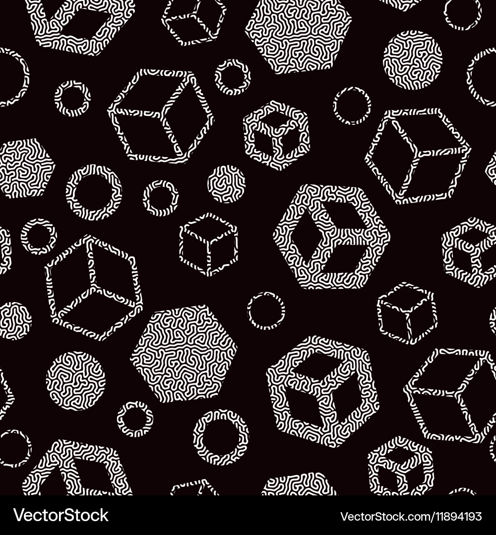 Memphis Style Seamless Pattern Vector Image