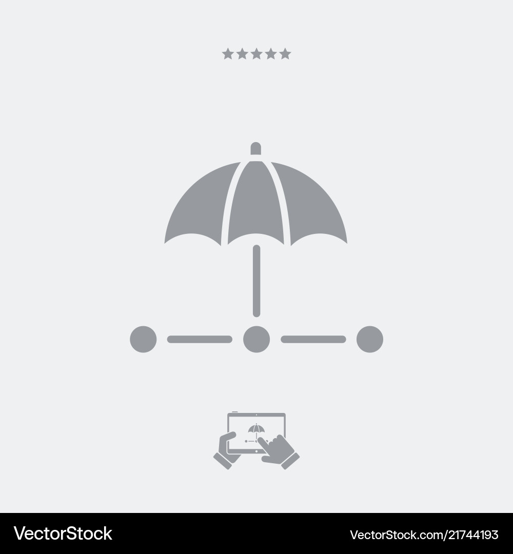 Network security system - minimal icon Network security system - minimal icon vector image