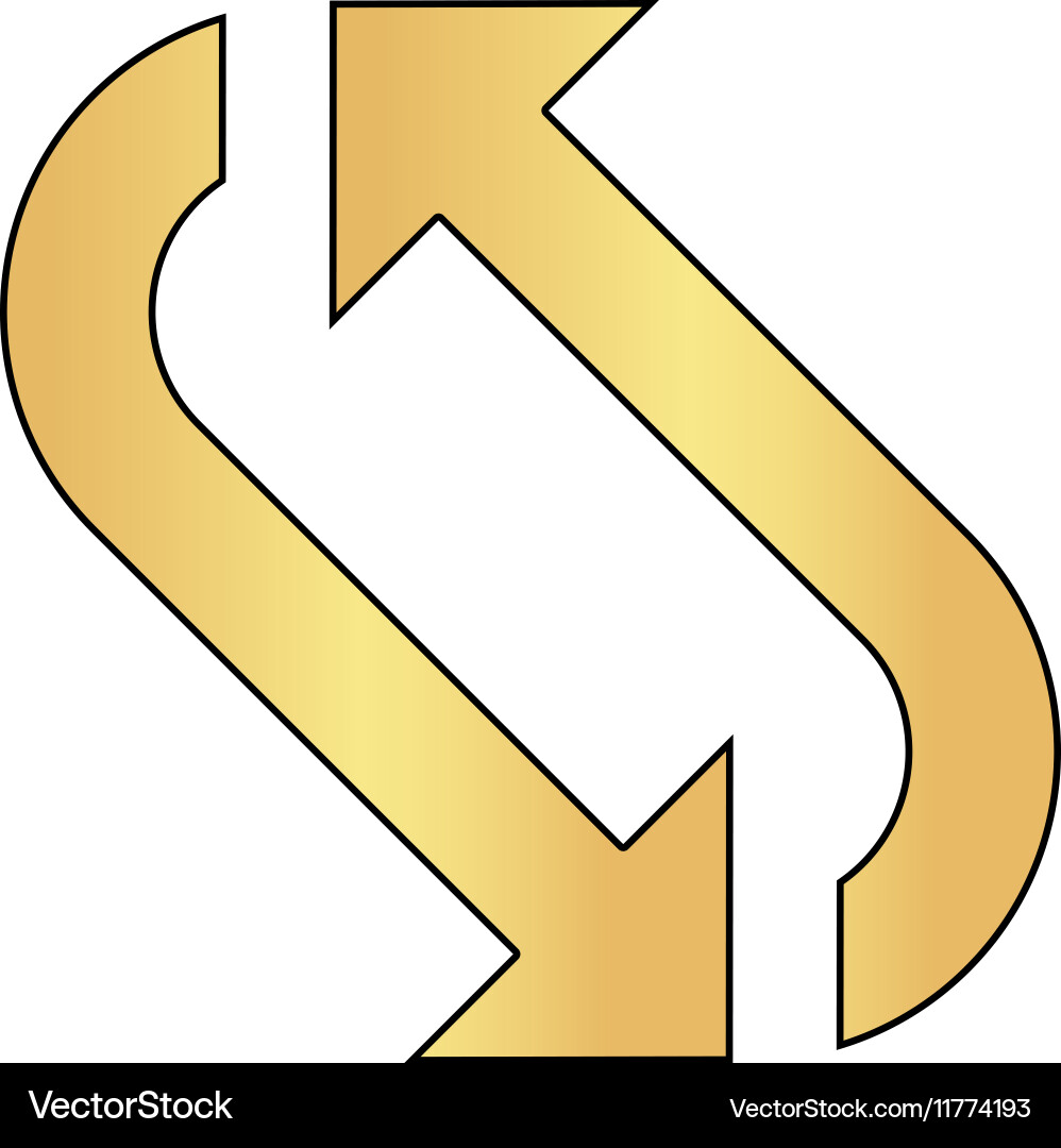 Rotation computer symbol vector image