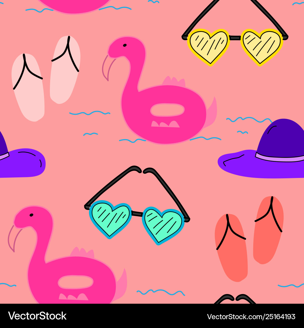 Summer pattern background Summer pattern background vector image