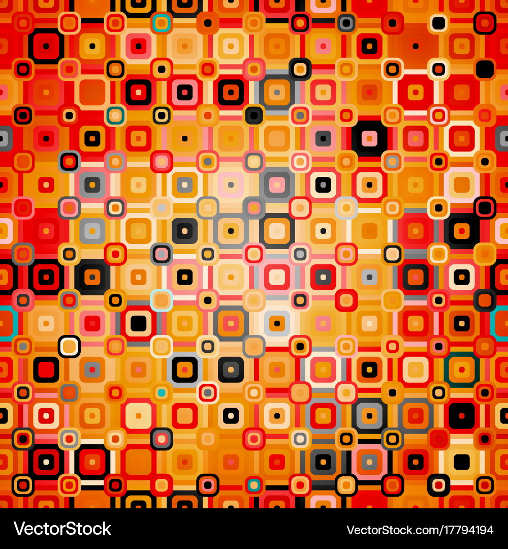 Abstract geometric pattern in disco style vector image