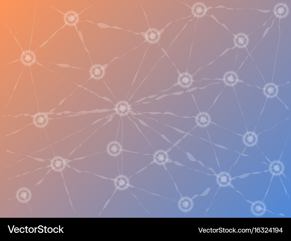Abstract technological background plexus Vector Image