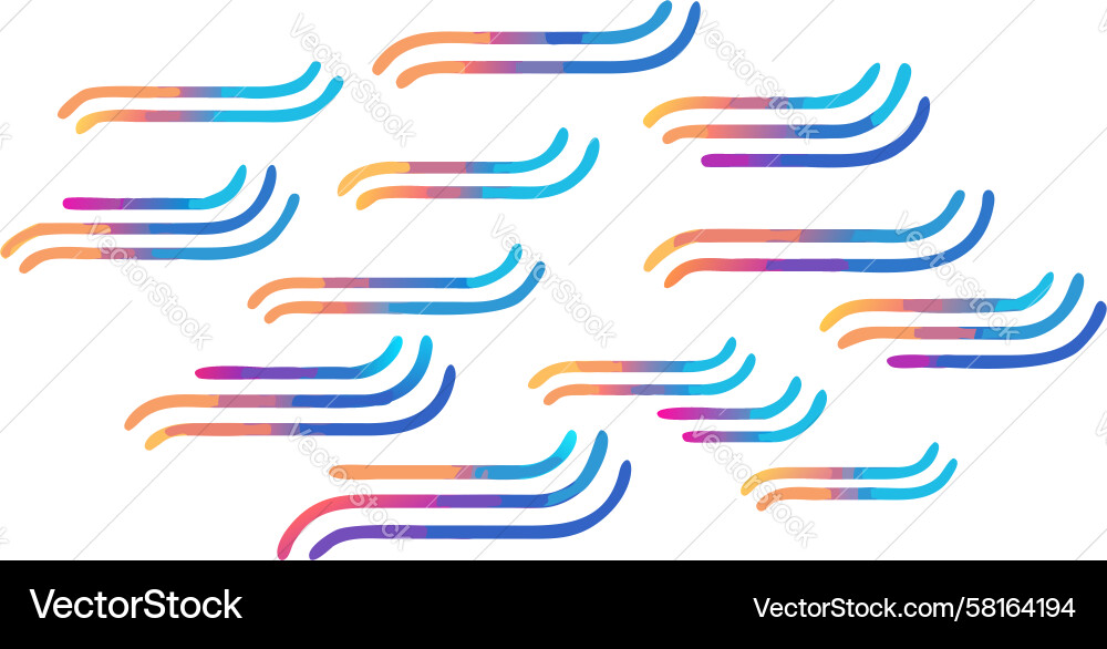 Dynamic Flow Lines Vector Image
