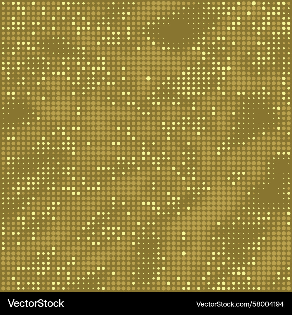Halftone background gold gradient point pattern Vector Image