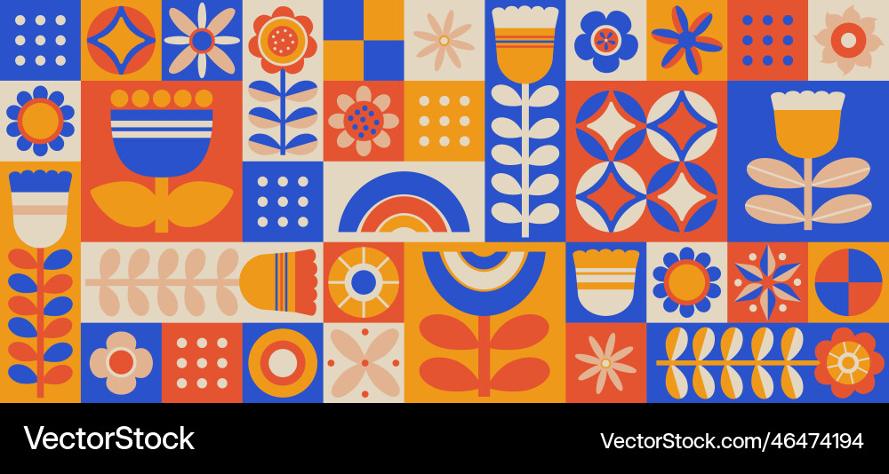 Minimalistic geometric pattern modern abstract Vector Image