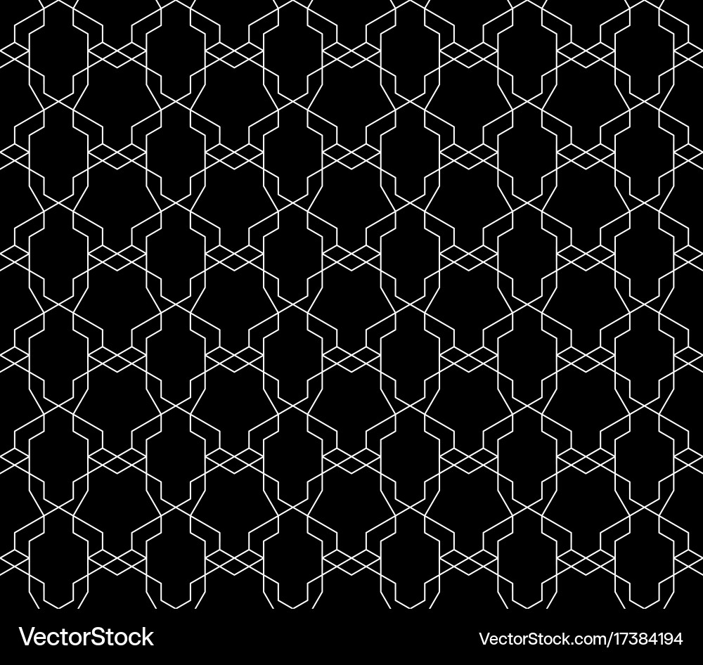 Seamless geometric pattern with editable vector image