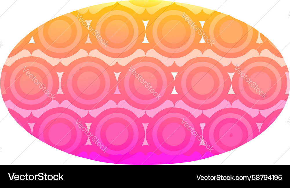 Abstract pink and orange hexagonal pattern design Vector Image