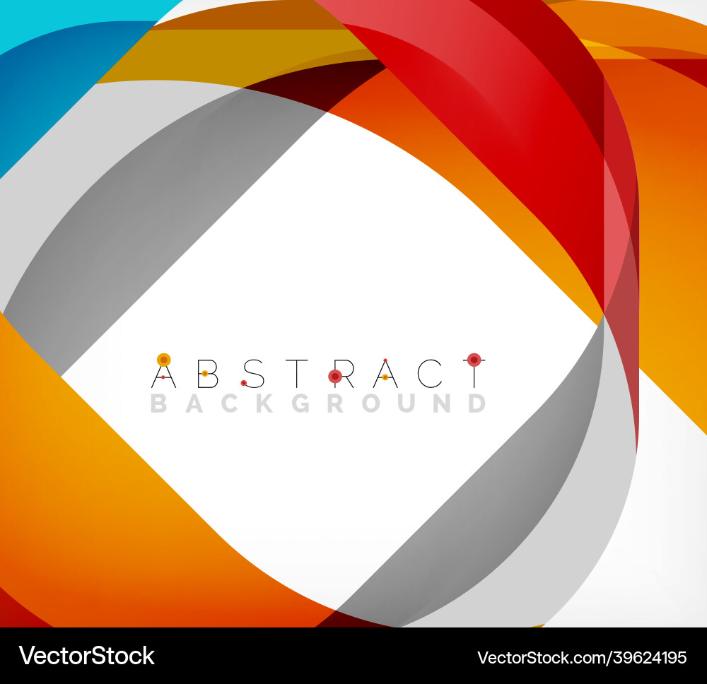 Abstract square shape with overlapping waves Abstract square shape with overlapping waves vector image
