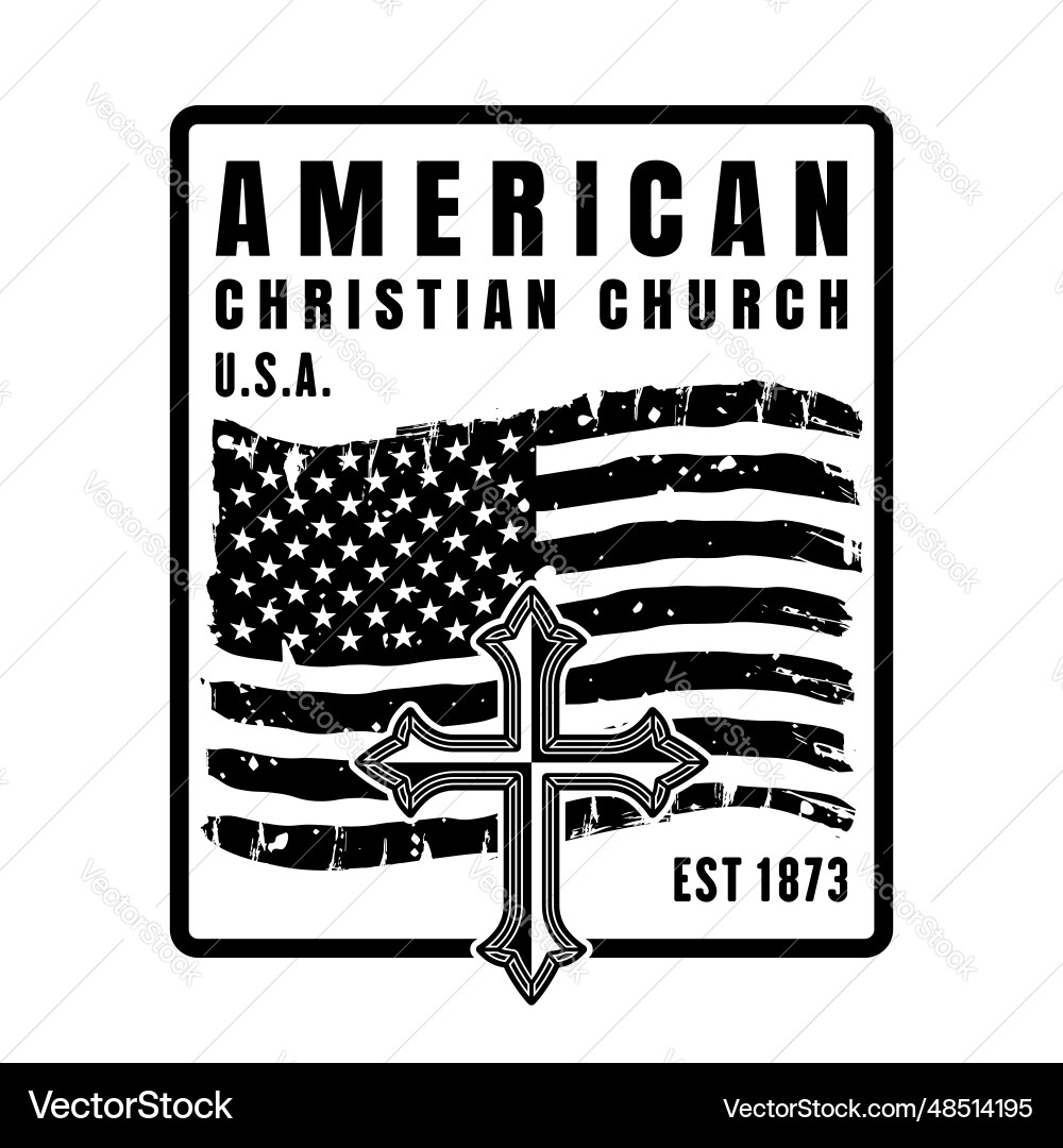 American christian church American christian church vector image