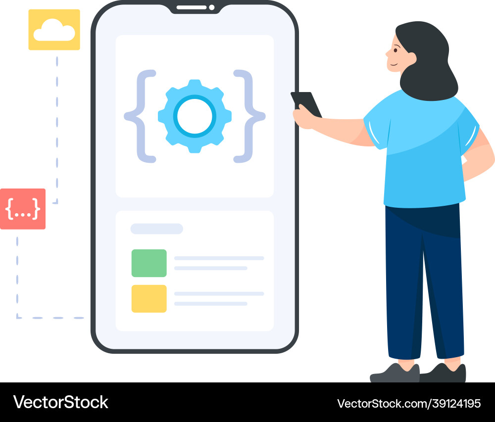 Api testing vector image