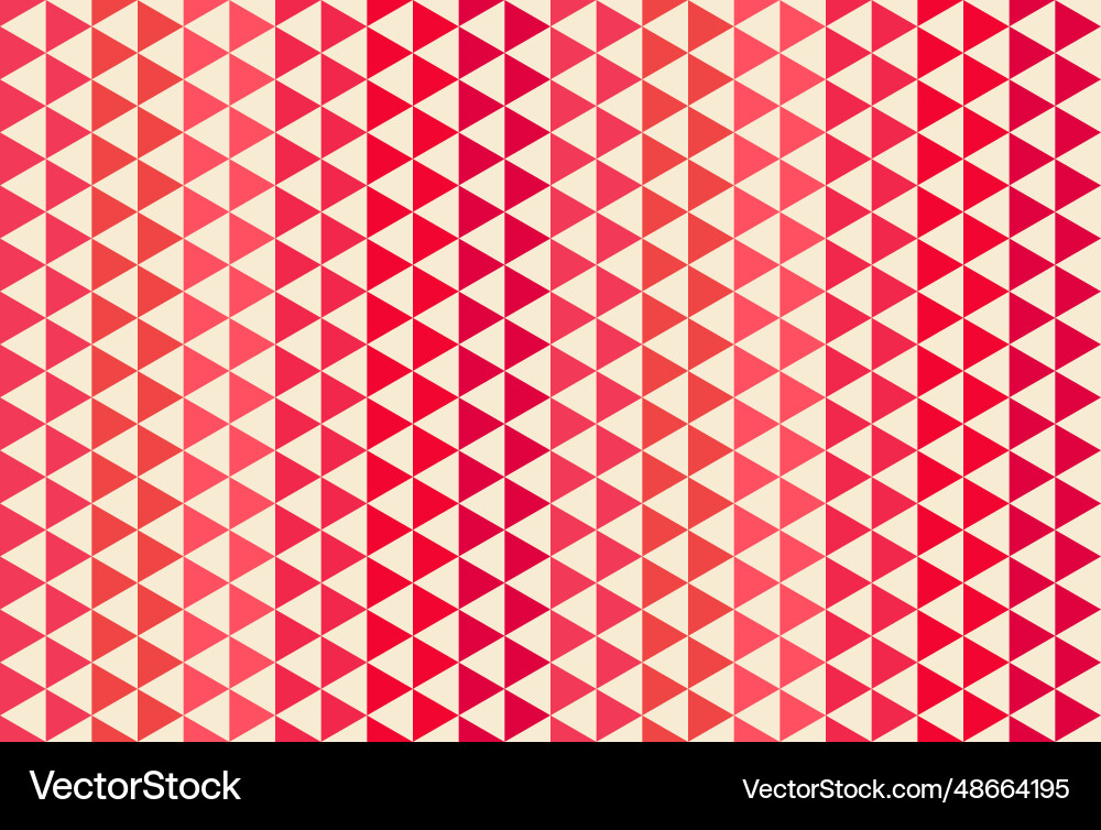 Red and white triangle pattern seamless vector image