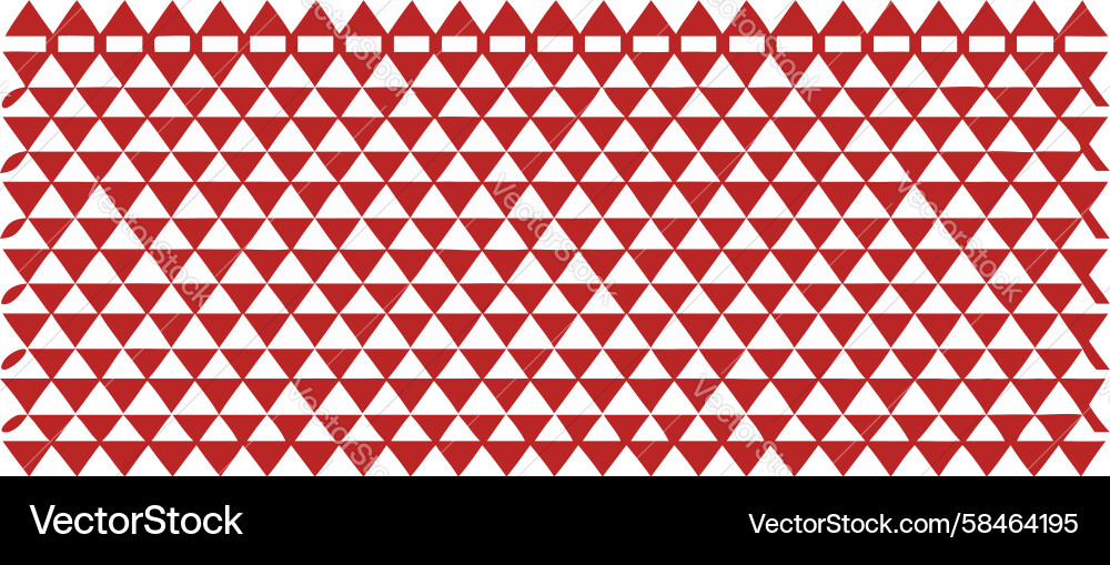 Red Triangle Pattern Vector Image