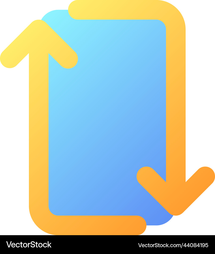 Repeat pixel perfect flat gradient color ui icon Repeat pixel perfect flat gradient color ui icon Vector Image