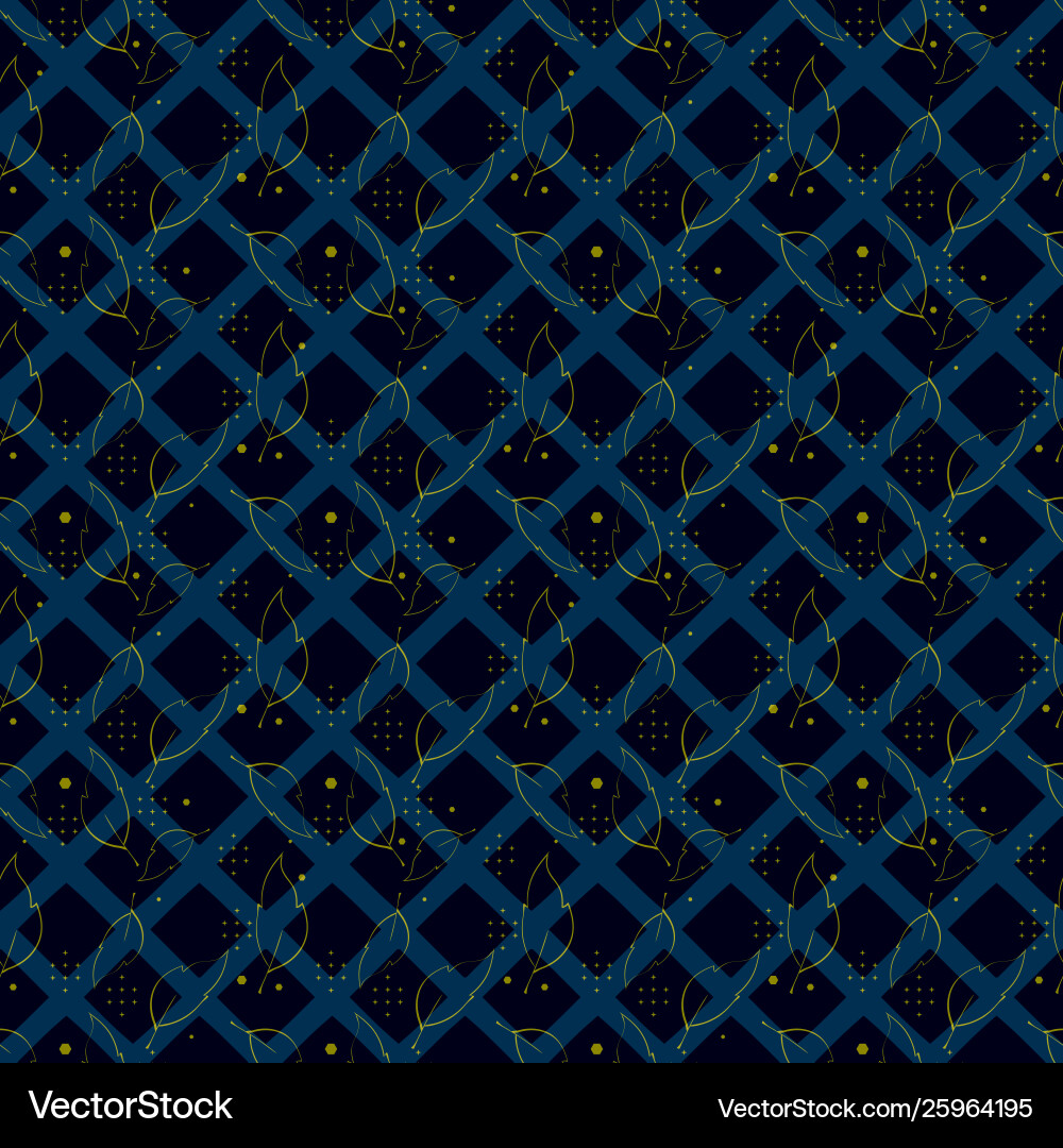 Seamless pattern with abstract leaves Seamless pattern with abstract leaves vector image