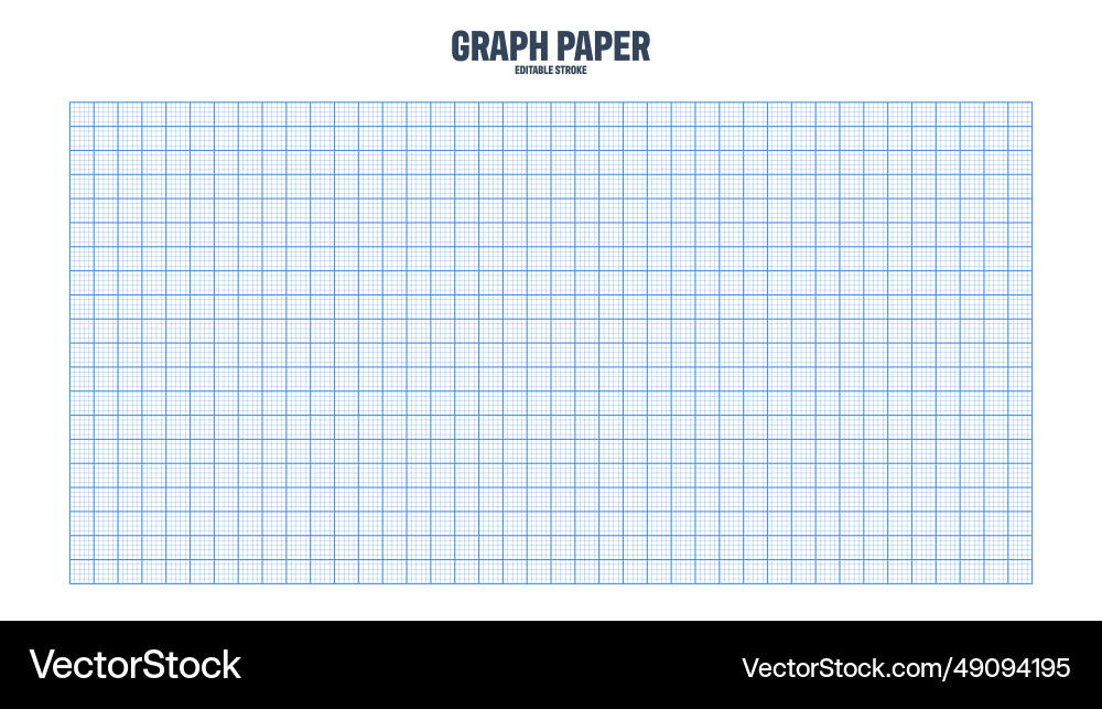 Sheet of graph paper with grid millimeter Sheet of graph paper with grid millimeter vector image