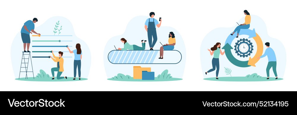 Status bar of loading progress in digital website Status bar of loading progress in digital website Vector Image