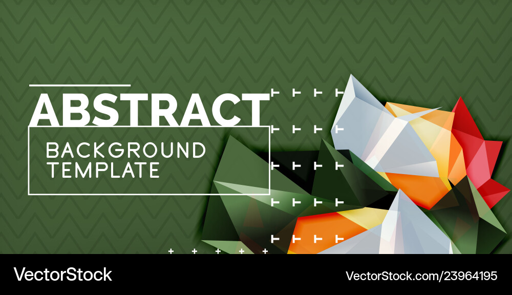 Triangular low poly background design Triangular low poly background design Vector Image