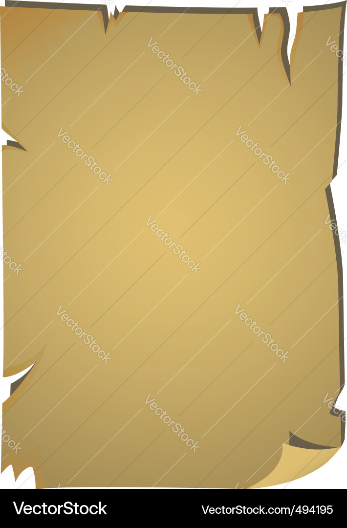 Weathered Parchment Scroll Vector Image