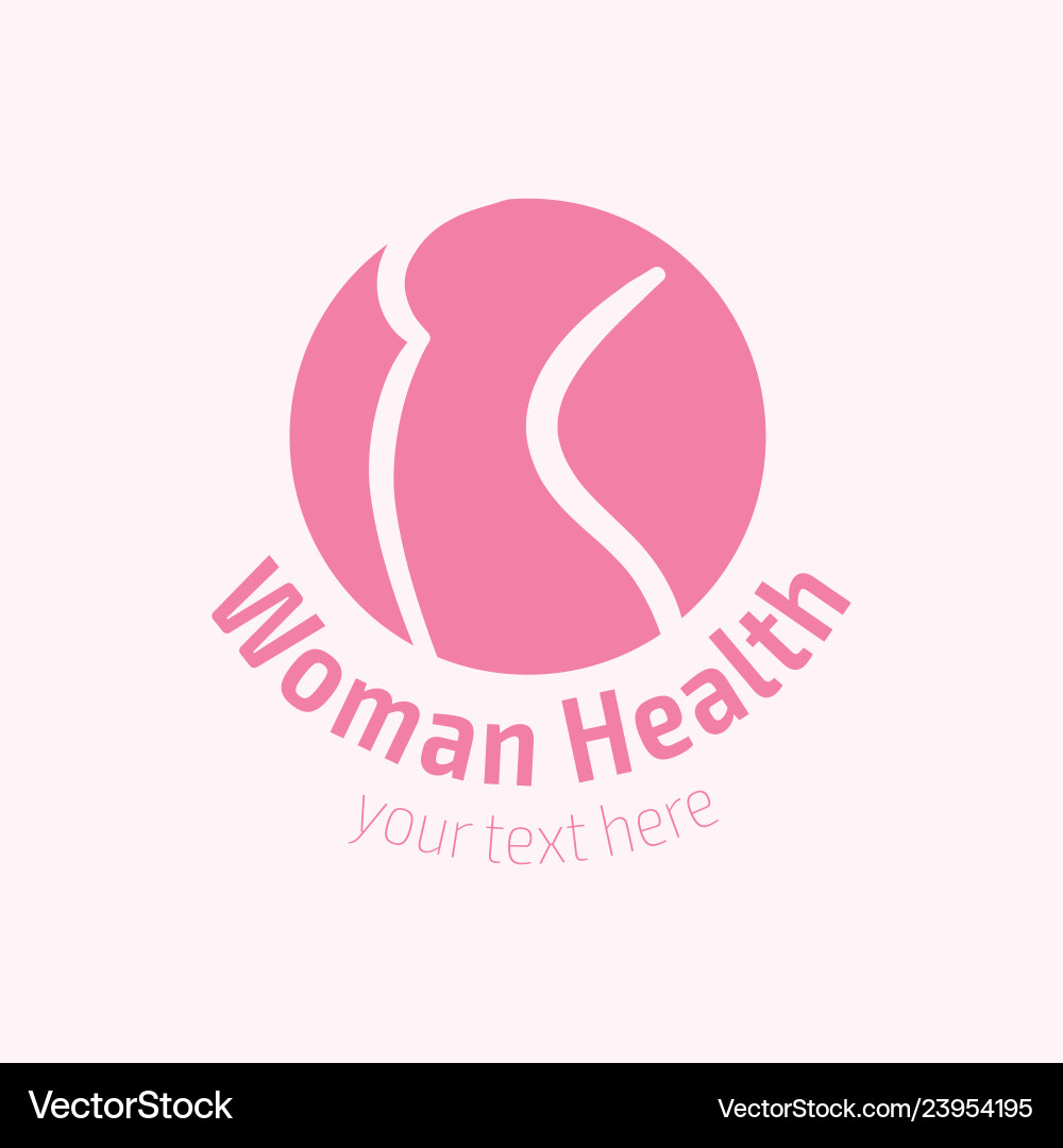 Women fitness logo icon sports health spa yoga vector image