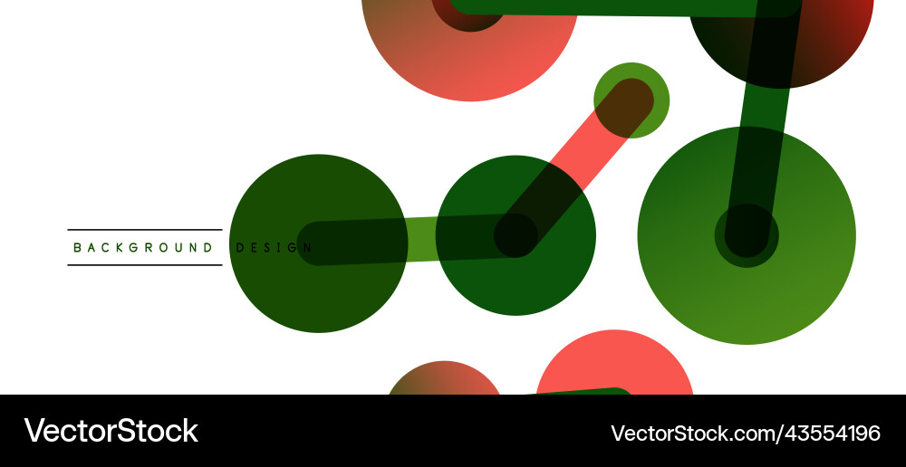 Abstract background round dots connected by lines Vector Image