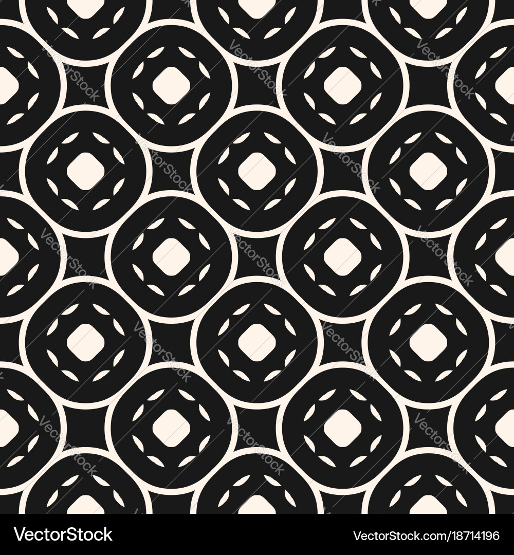 Abstract geometric seamless pattern circular mesh vector image