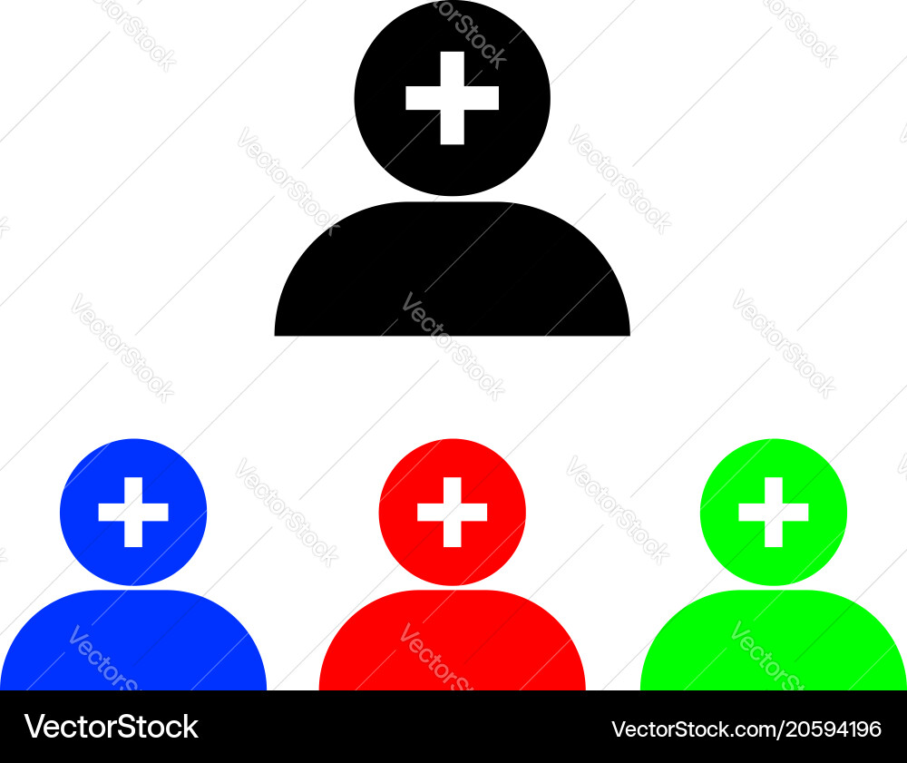 Add user icon vector image