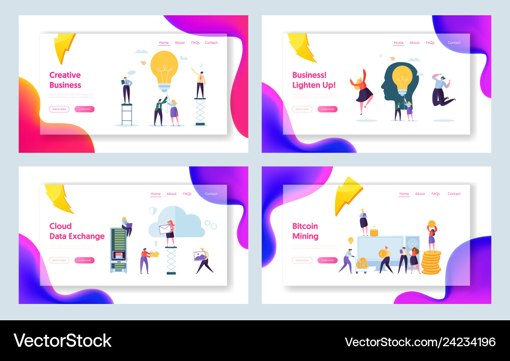 Business kreative Idee Charakter Konzept Web Seite Business kreative Idee Charakter Konzept Web Seite vektorbild