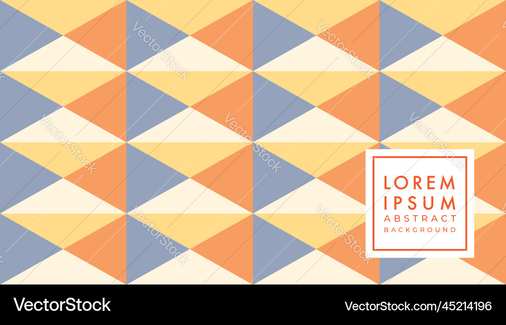 Diamond with triangular seamless pattern orange Diamond with triangular seamless pattern orange vector image
