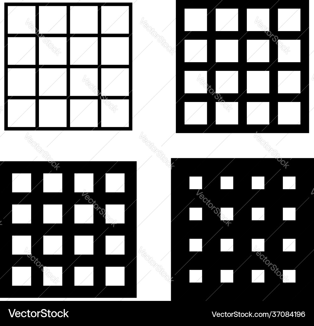 Grid Pattern Mesh Network vector image