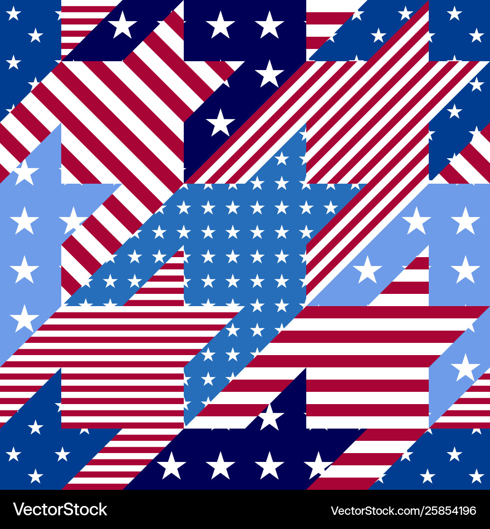 Patchwork textile pattern seamless quilting Patchwork textile pattern seamless quilting Vector Image