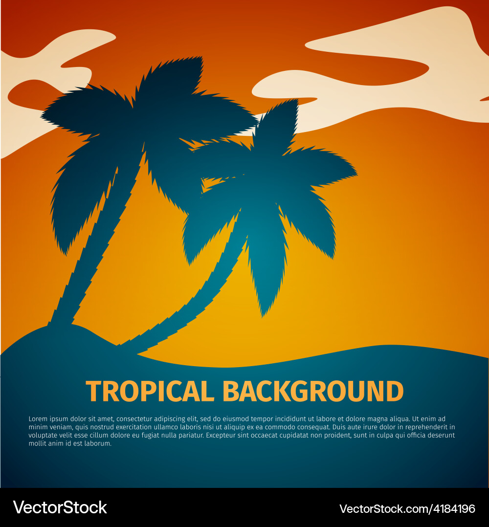 Tropical background Vector Image