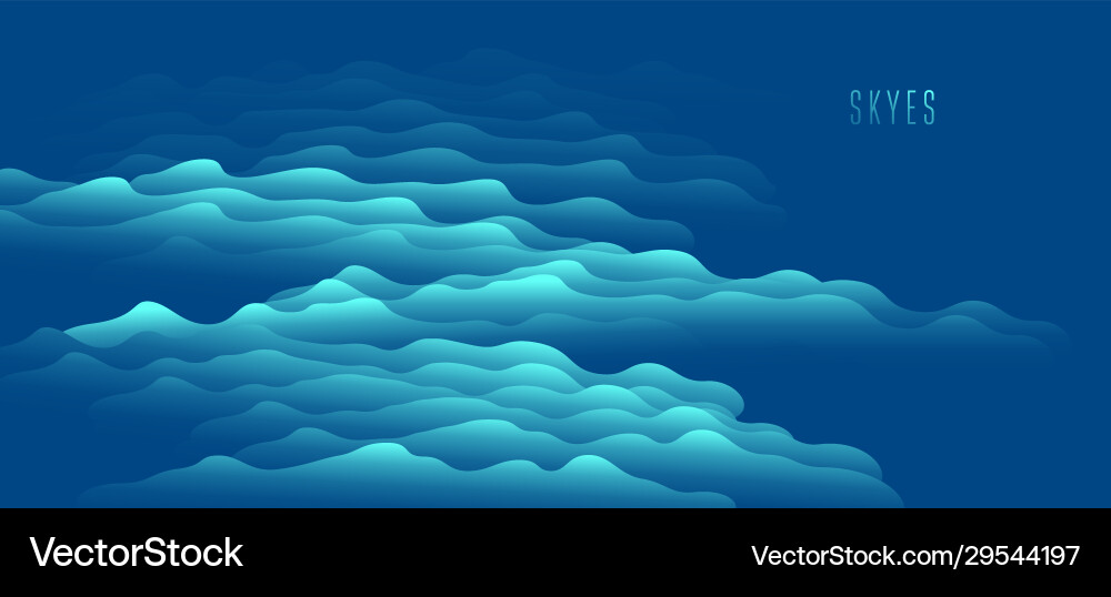 3d fluid gradient color abstract background 3d fluid gradient color abstract background vector image