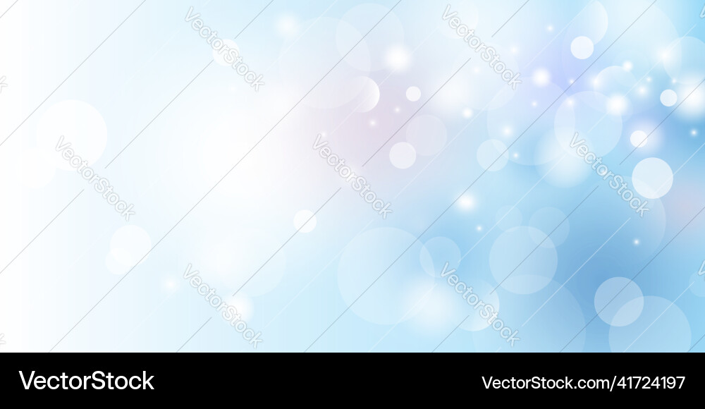 Abstract bokeh light background with copy space Vector Image