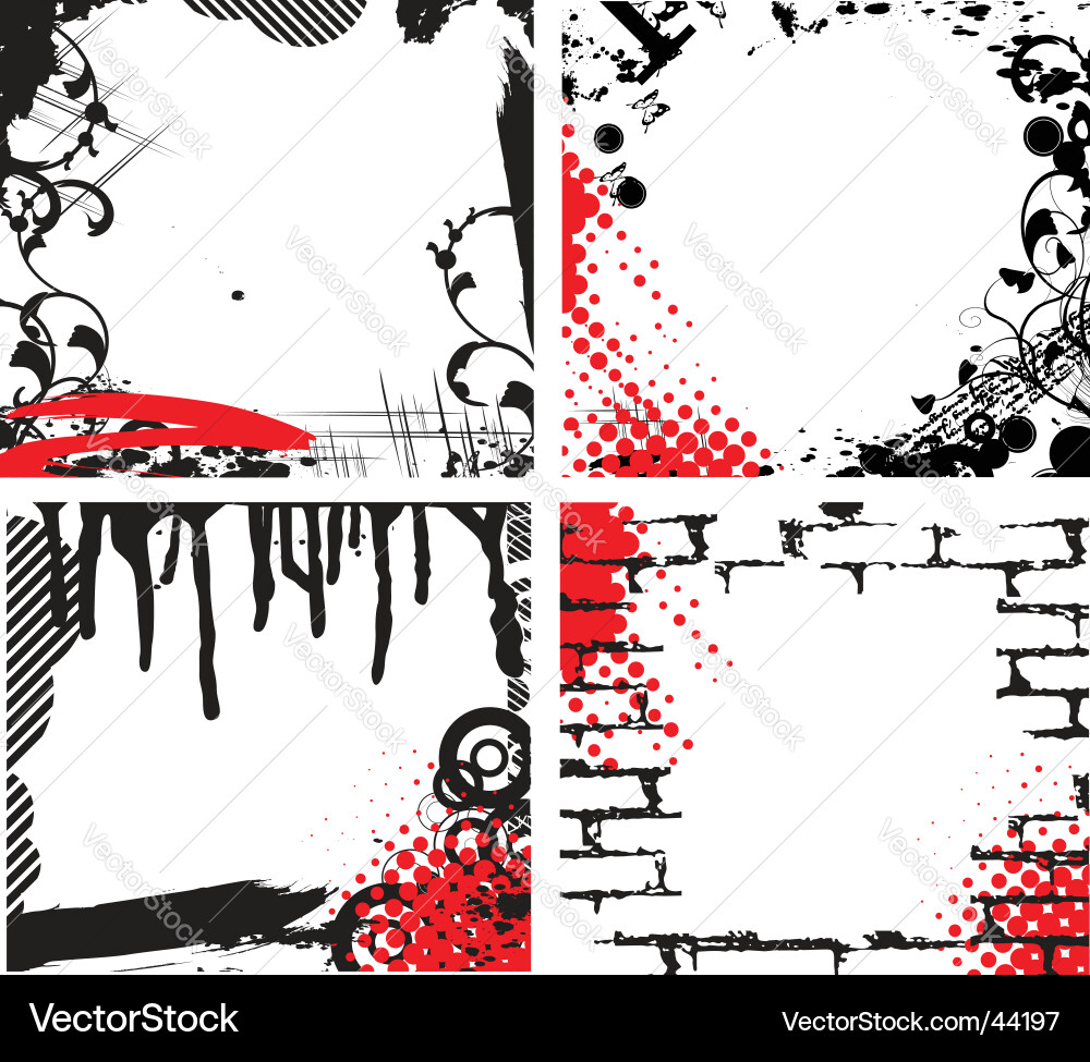 Abstract frames vector image