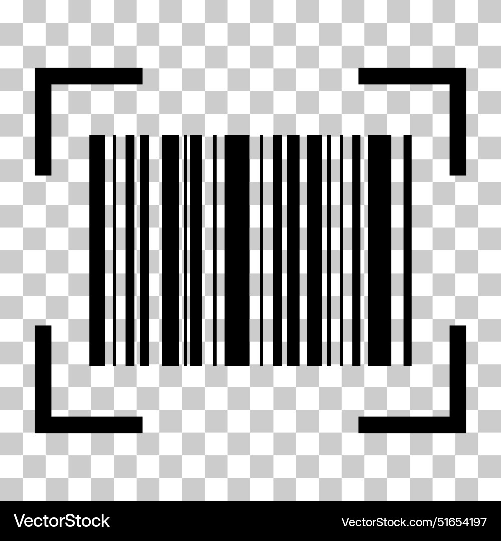 Barcode icon bar code for web flat design isolated Barcode icon bar code for web flat design isolated vector image