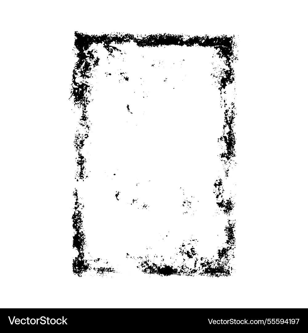 Black rectangular frame with abstract design vector image