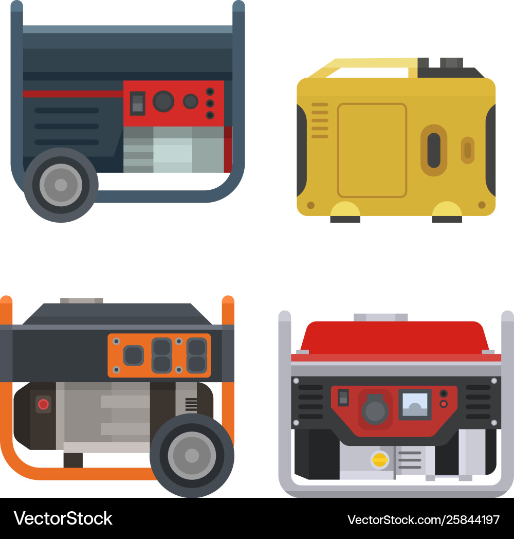 Generator power generating portable Generator power generating portable vector image
