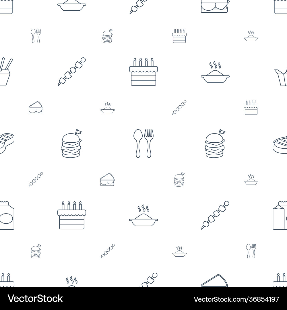 Meal Icons Muster nahtlos weiß Hintergrund Meal Icons Muster nahtlos weiß Hintergrund vektorbild